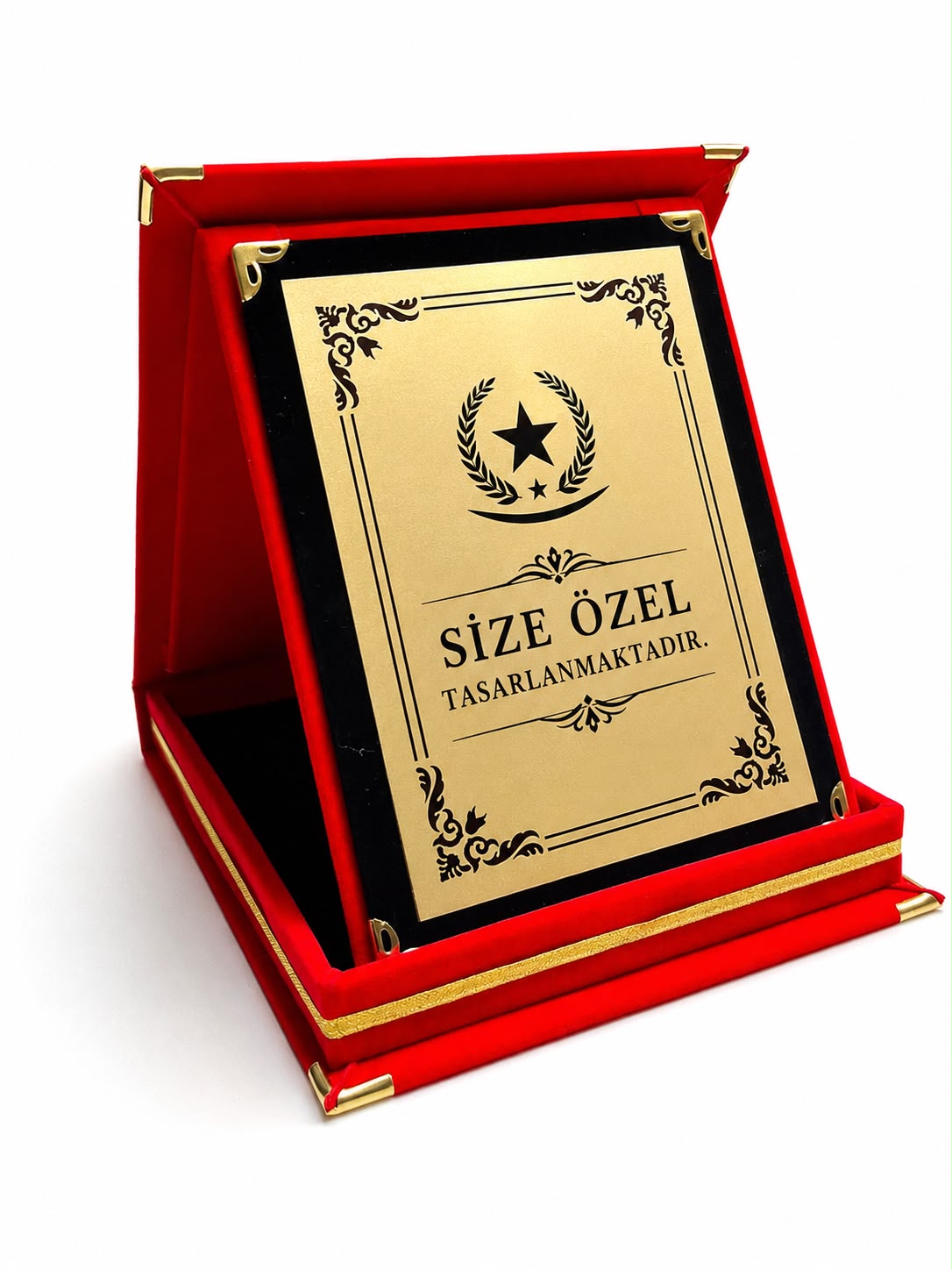 kırmızı album plaket Kırmızı Albüm Plaket 15x20 - Görsel 1